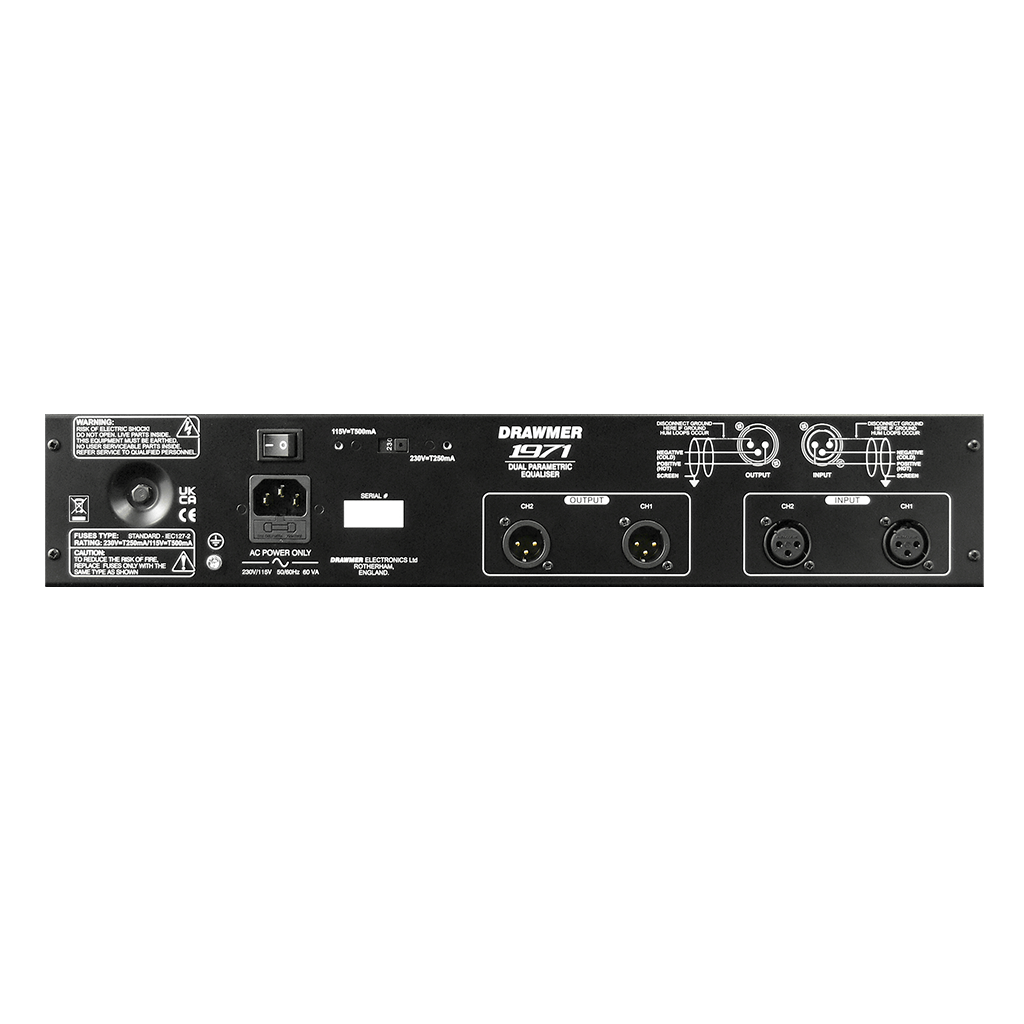 Drawmer 1971 Dual 4 Band Parametric Equalizer