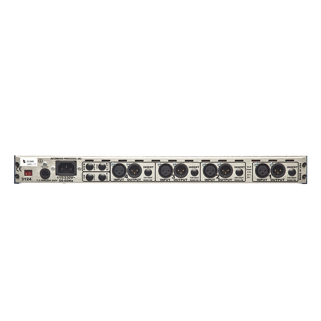 API 3124V Discrete 4-Channel Mic/Line Pre Discrete 4-Channel Mic/Line Pre