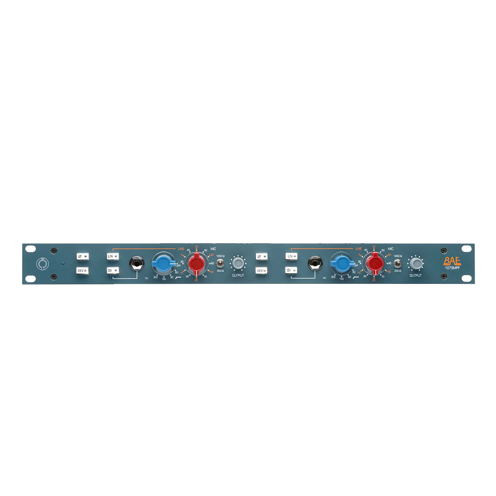 BAE 1073 MF with PSU Dual Channel Mic Preamp / DI with Filter & Power Supply