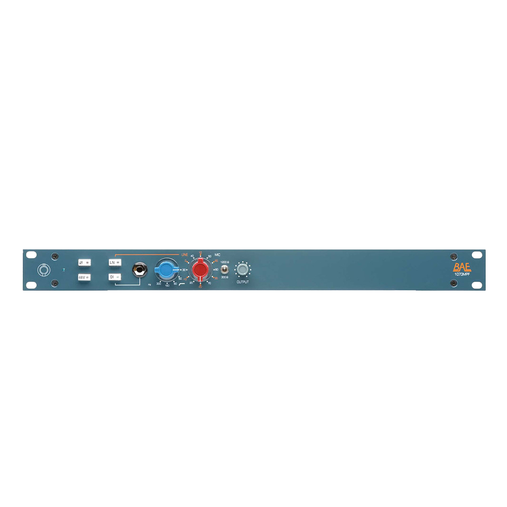 BAE 1073 MF with PSU Single Channel Mic Preamp / DI with Filter & Power Supply