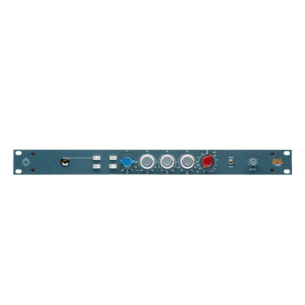 BAE 1066 with PSU Single Channel Mic Preamp / DI with EQ & Power Supply