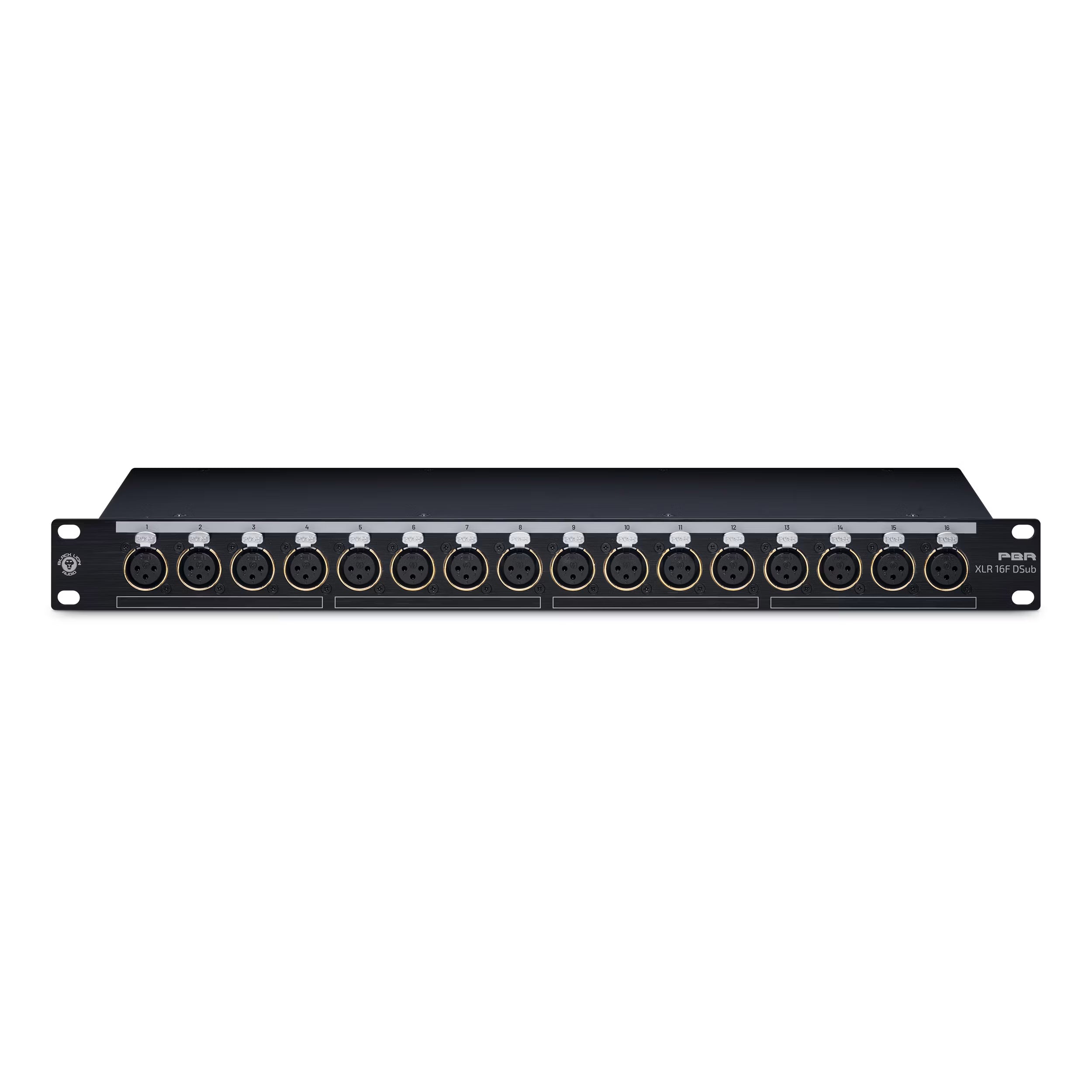 Black Lion Audio PBRXLR16FDSUB 16-point Gold-Plated Female XLR/DB25 Patchbay