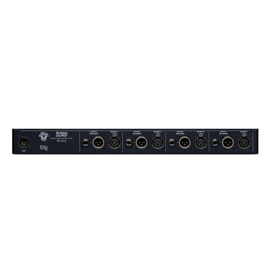 Black Lion Audio Auteur Quad 2 Versatile 4-Channel Mic/Line/DI Preamp with Cinemag Transformers