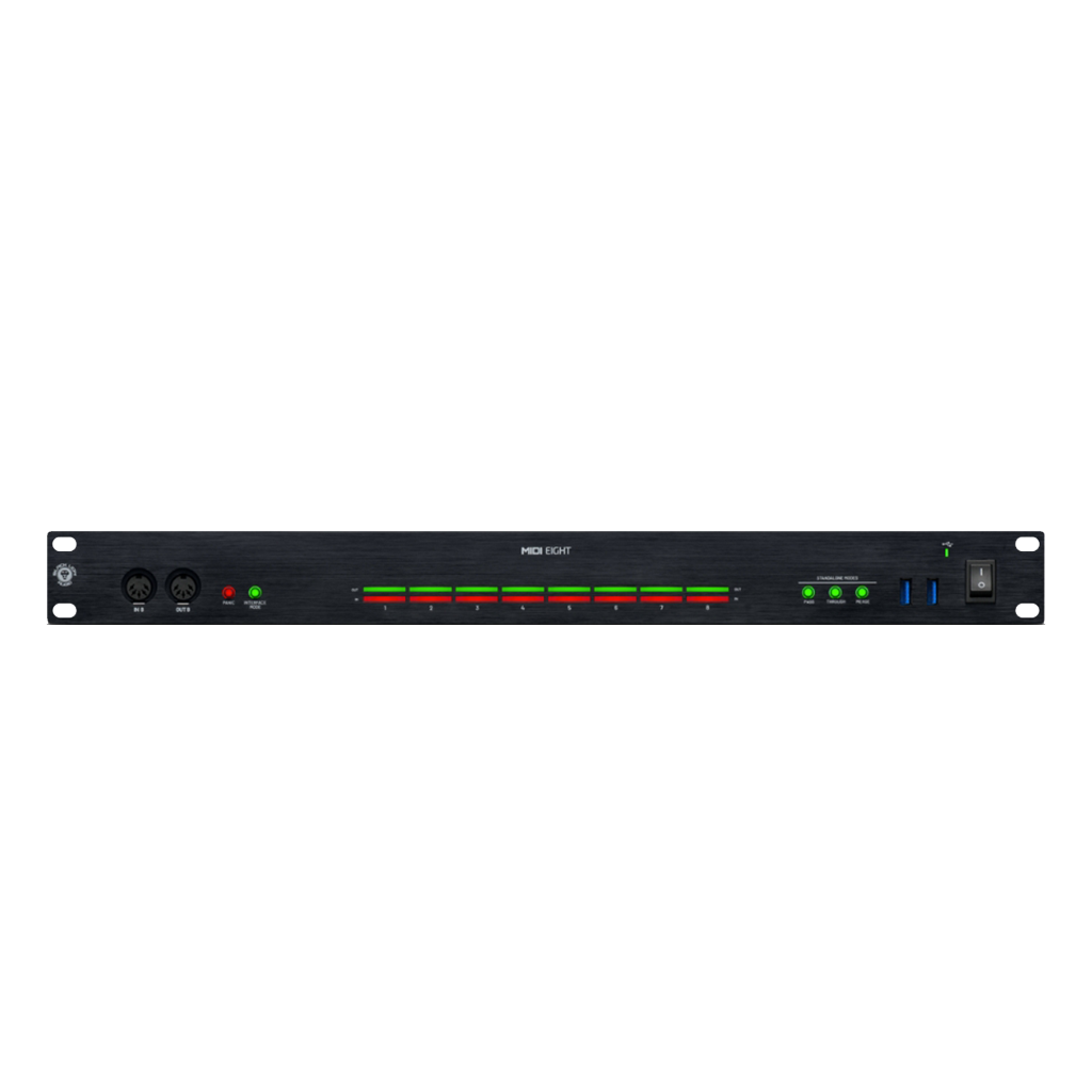 Black Lion Audio MIDI8 8-in 8-Out MIDI Interface with Standalone Functionality & Powered USB Hub