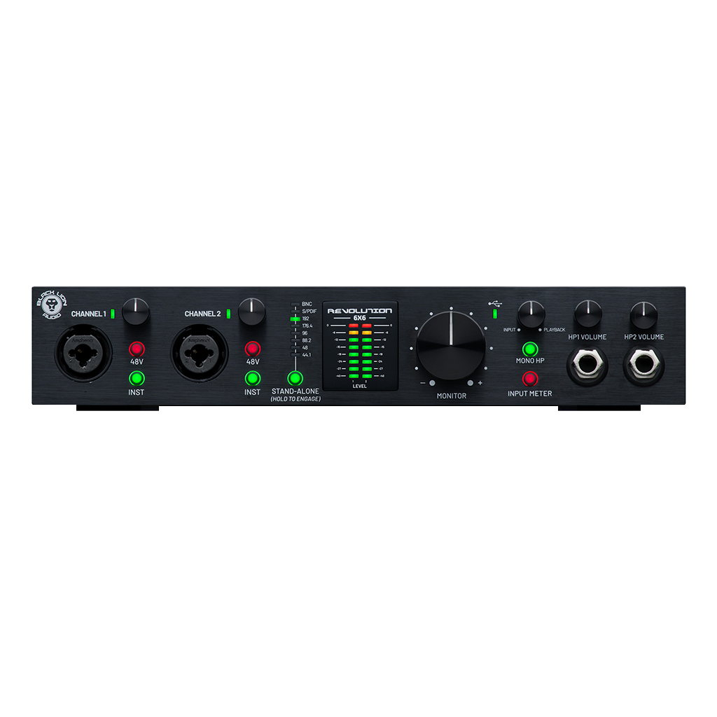 Black Lion Audio Revolution 6 x 6 6-In / 6-Out USB Audio Interface / Word Clock / DAC / ADC with USB OTG