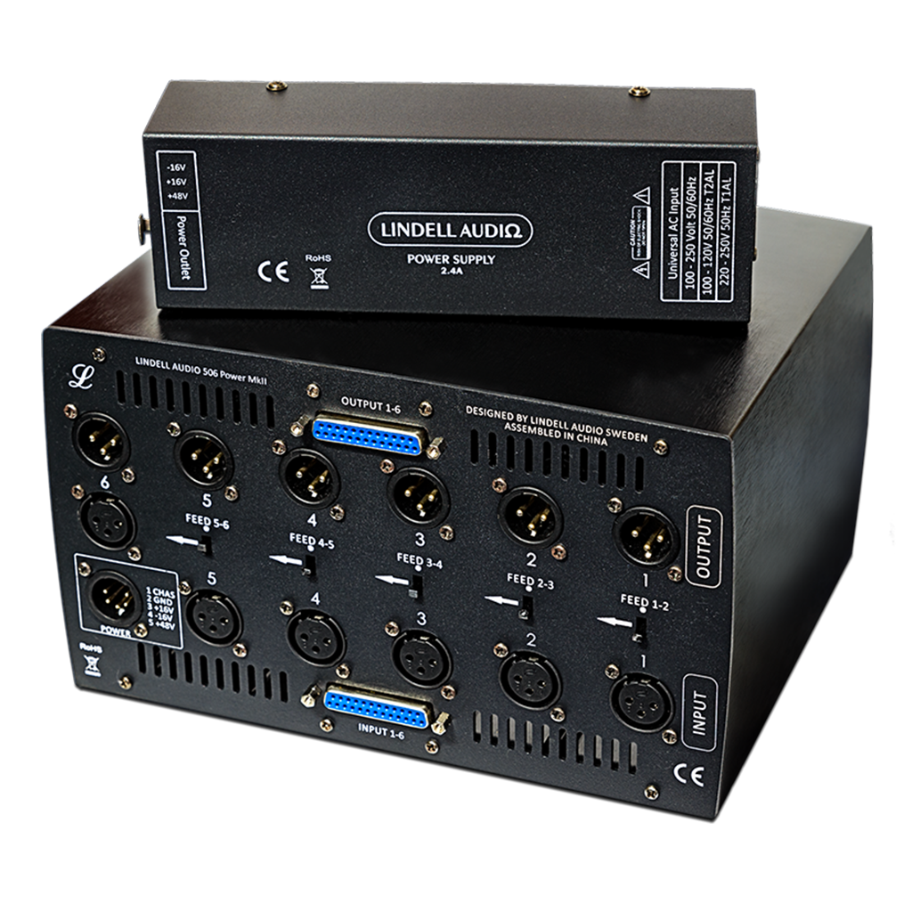 Lindell Audio 506 Power MK II. 6 Space 500 Series Chassis