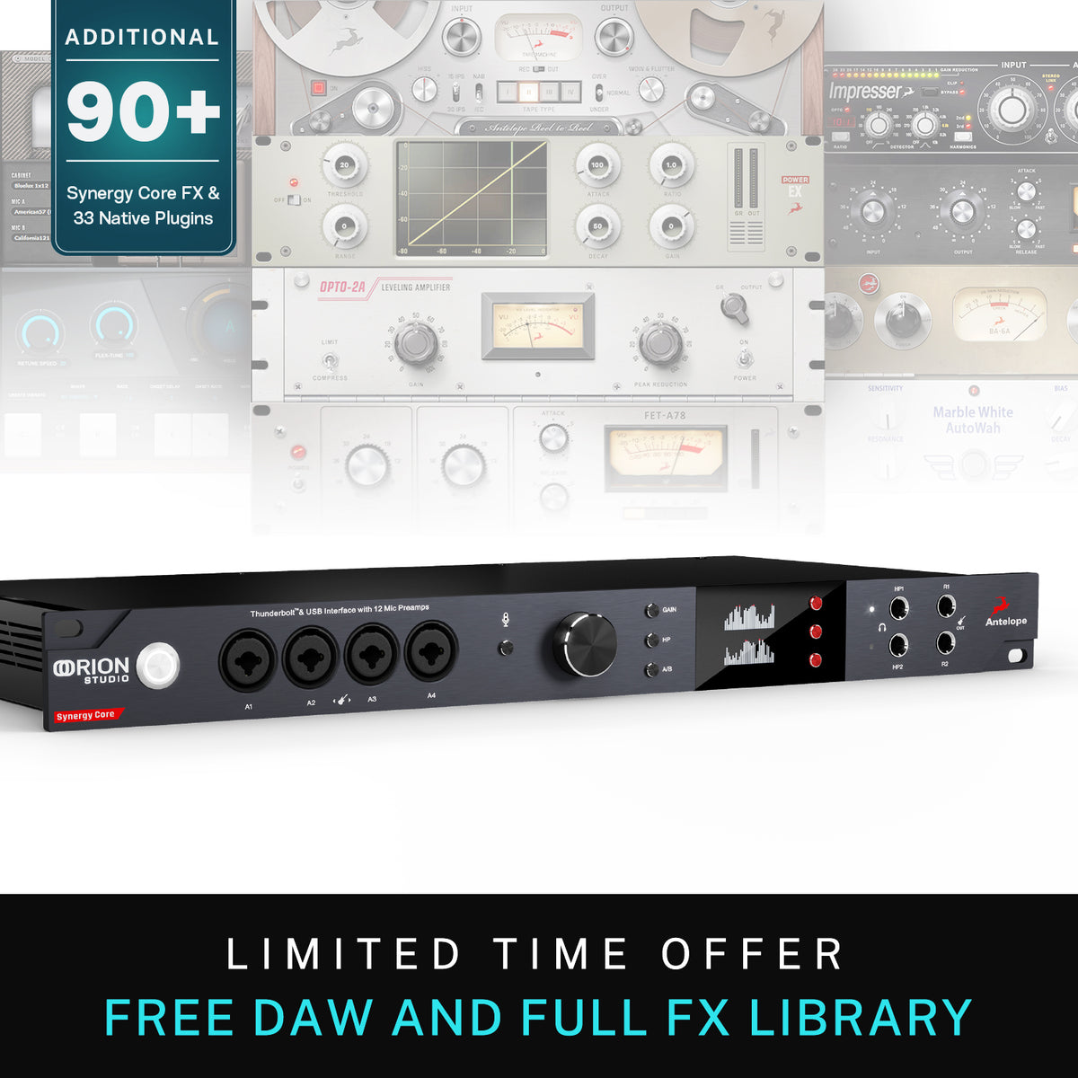 Oceania　Antelope　Sales　Audio　ORION　STUDIO　Audio　Synergy　Core　THUNDERBOLT™　USB　Interfac　–