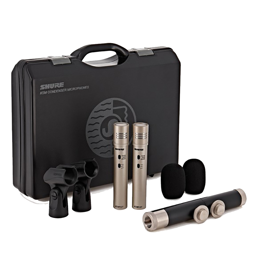 Shure KSM 137 Cardioid Instrument Small Diaphragm Microphone Stereo Pair
