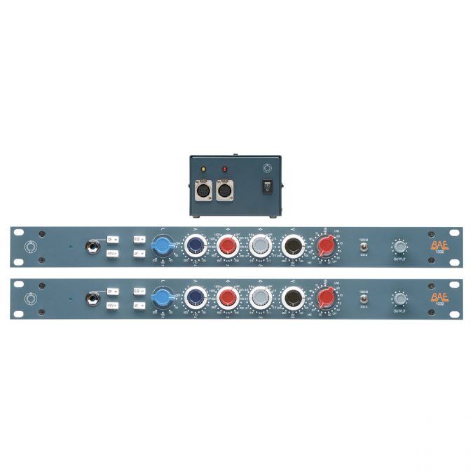 BAE 1032 with PSU Single Channel Mic Preamp / DI with EQ & Power Supply