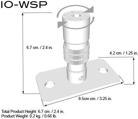 Triad-Orbit IO-WSP, IO-Equipped Wall Stud Mount