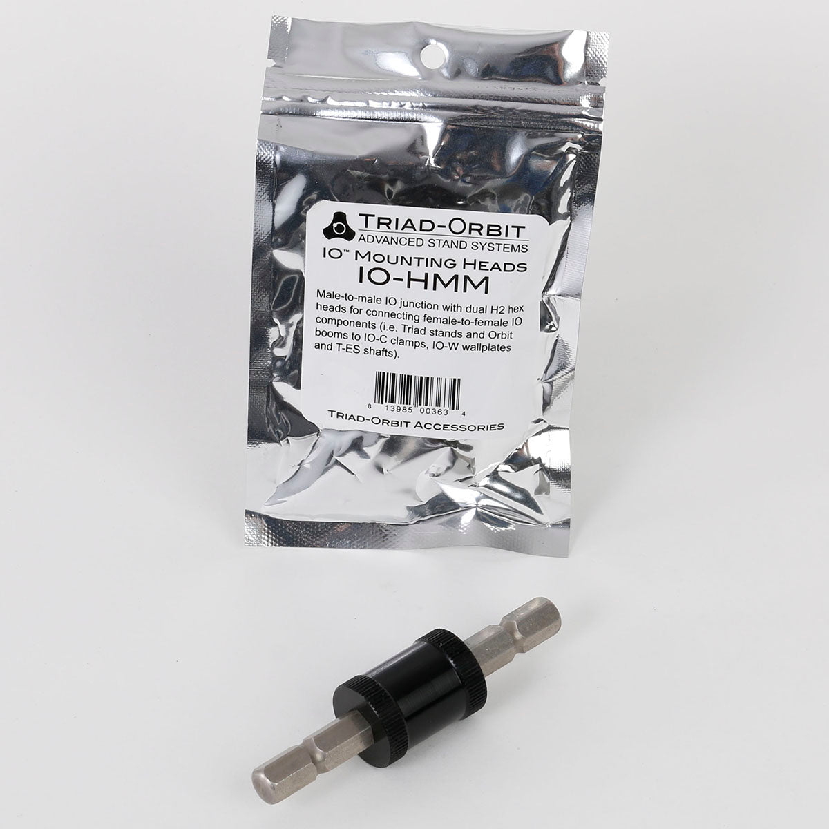Triad-Orbit IO-HMM, IO Quick-Change Coupler Head, Male-To-Male Adapter