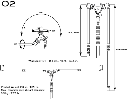 Triad-Orbit O2, Dual Arm Orbital Boom