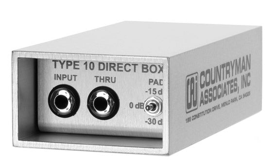 Countyman Associates Type 10 ダイレクトボックス Countryman Type 10 DI Box – Oceania Audio Sales