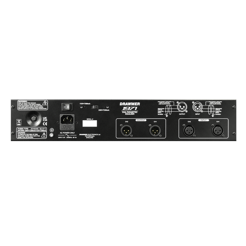 Drawmer 1971 Dual 4 Band Parametric Equalizer