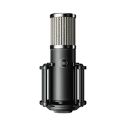 Condenser microphone on a white background