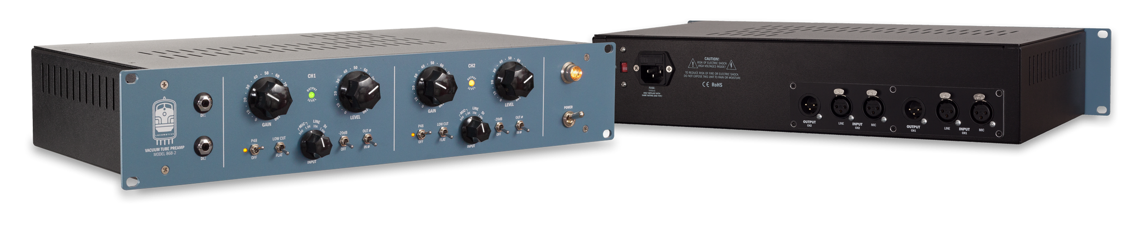 Locomotive Audio Model 86B-2 Two Channel American Style Tube Preamp