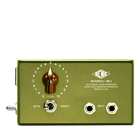 Vintage audio interface with a green casing and Acme branding on a white background