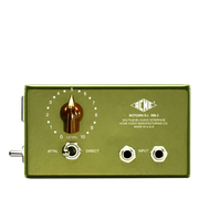 Vintage audio interface with a green casing and Acme branding on a white background