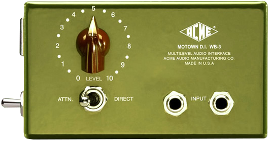 配信機器・PA機器・レコーディング機器 Acme Audio Motown D.I. WB-3 Acme Audio Motown D.I. WB-3 Direct Box - Vintage King