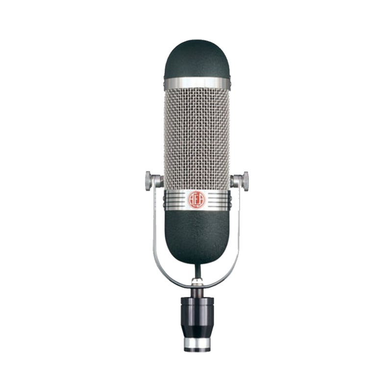 Condenser microphone on a white background