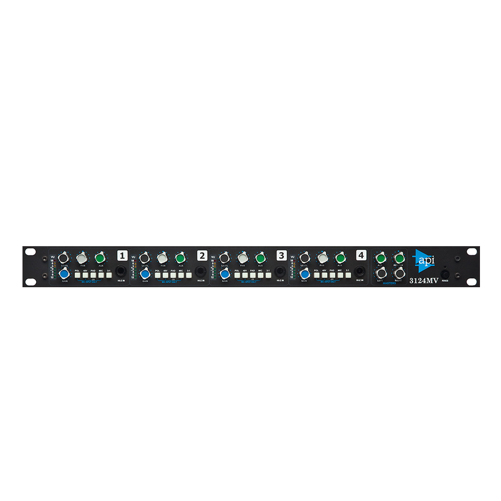 API 3124MV Discrete 4-Channel Mic/Line Pre with Stereo Mixer