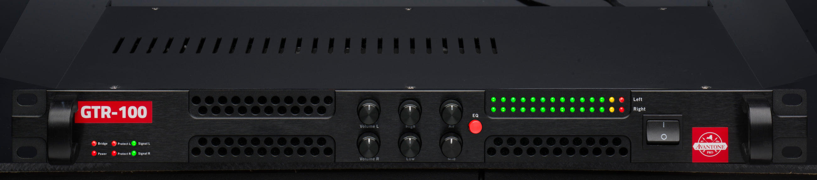 AvantonePro GTR-100  100-watt, 2-channel, rack-mountable solid state guitar amplifier