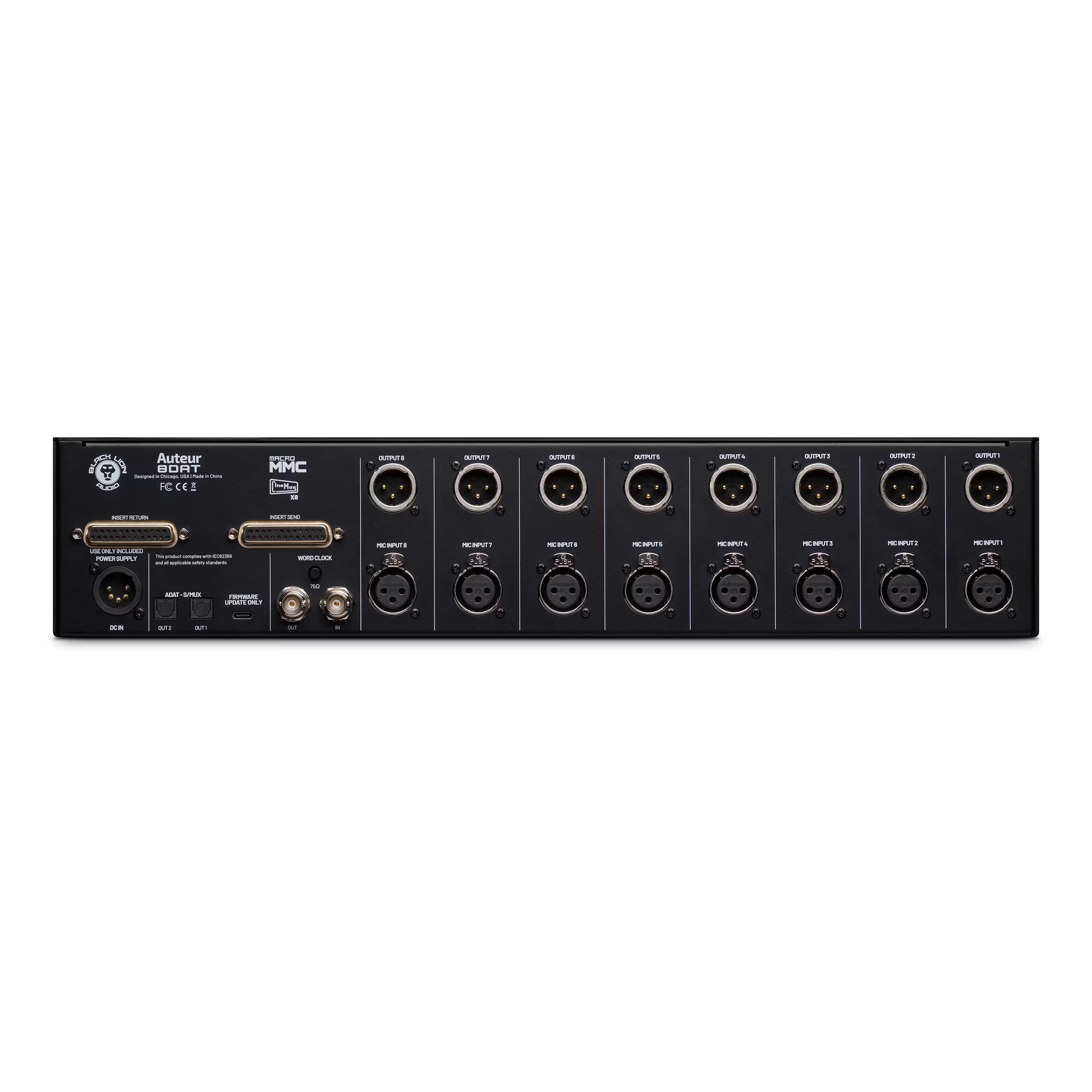 Black Lion Audio Auteur 8DAT  8-channel Auteur preamp / word clock with ADAT