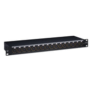 Black Lion Audio PBRXLR16FDSUB 16-point Gold-Plated Female XLR/DB25 Patchbay