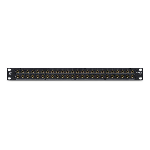 Black Lion Audio PBR-PBR TRS³ 48-point TRS patchbay with rear-mounted 3-way mode switches for Normal, Half-normal, and Thru operation