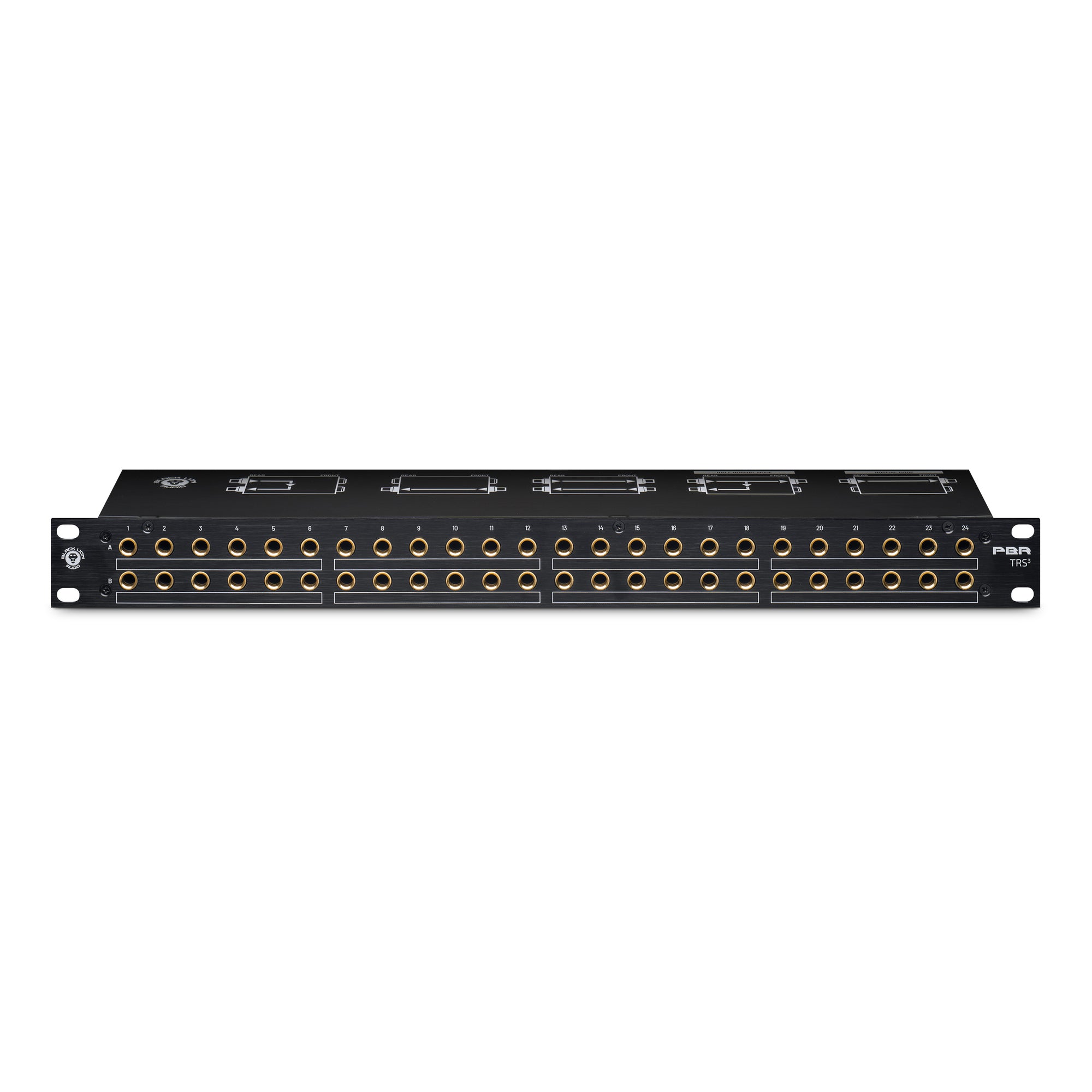 Black Lion Audio PBR-PBR TRS³ 48-Point TRS Patchbay with Rear-Mounted 3-Way Mode Switches