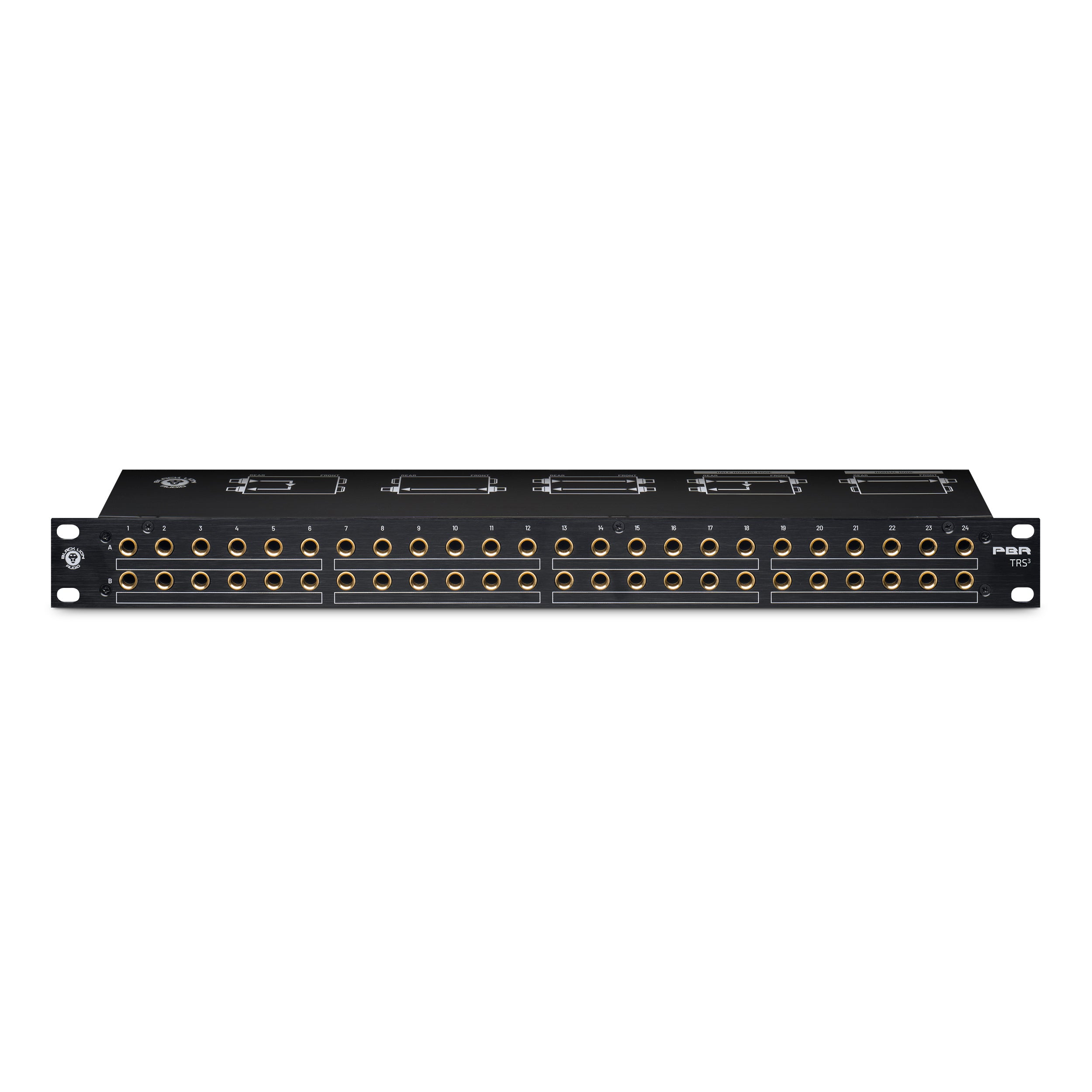 Black Lion Audio PBR-PBR TRS³ 48-Point TRS Patchbay with Rear-Mounted 3-Way Mode Switches
