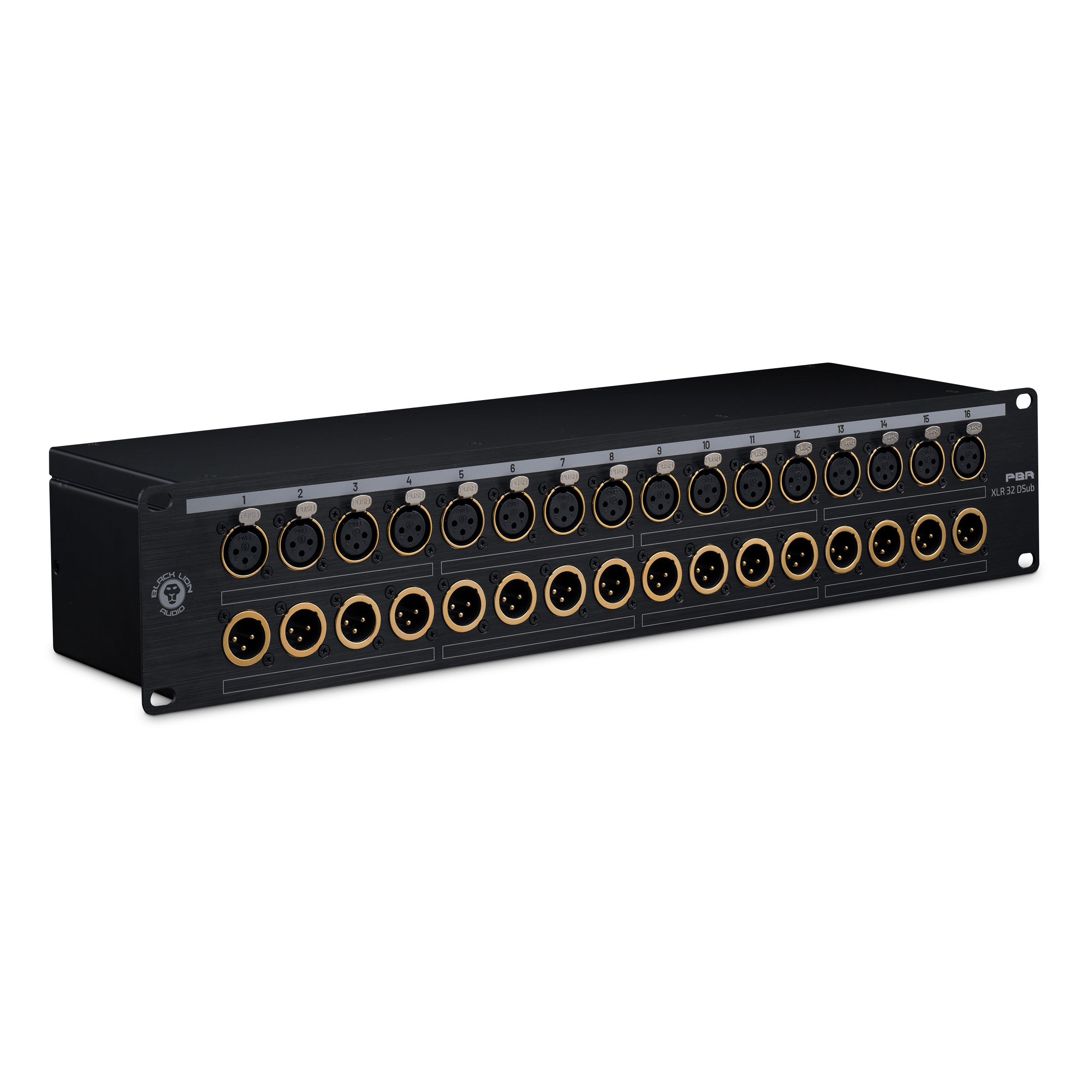 Black Lion Audio PBR XLR 32 DSub 32-Point Gold-Plated XLR/DB25 Patchbay