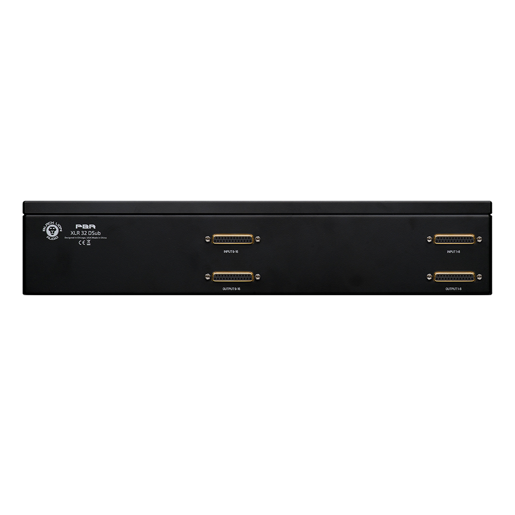 Black Lion Audio PBR XLR 32 DSub 32-Point Gold-Plated XLR/DB25 Patchbay