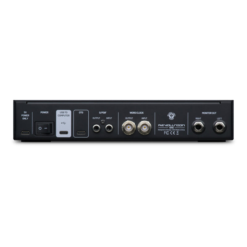Black Lion Audio Revolution 6 x 6 6-In / 6-Out USB Audio Interface / Word Clock / DAC / ADC with USB OTG