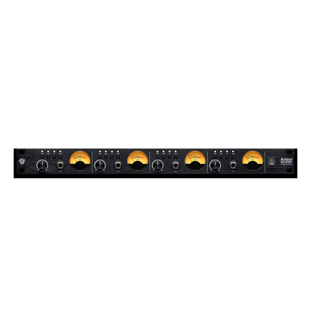 Black Lion Audio Auteur Quad 2 Versatile 4-Channel Mic/Line/DI Preamp with Cinemag Transformers