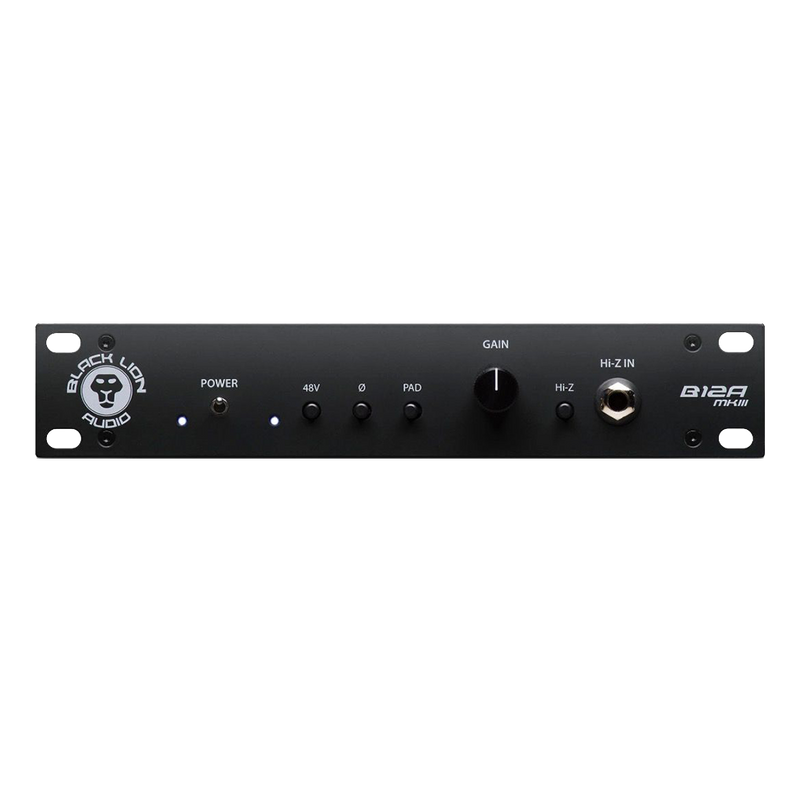 Black Lion Audio B12A MKIII Half-Rack American-Styled Mic Pre