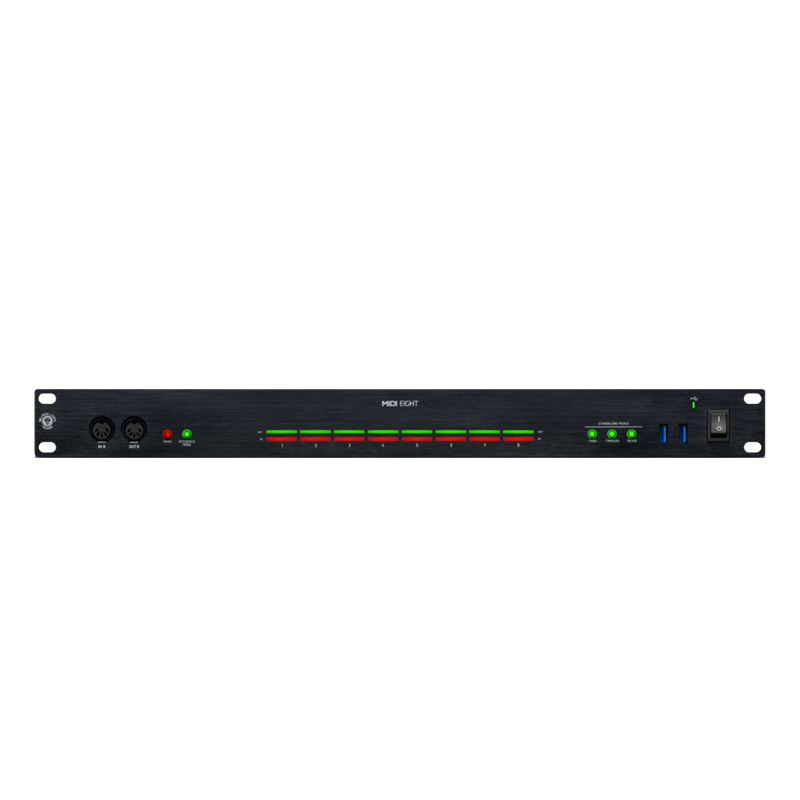 Black Lion Audio MIDI8 8-in 8-Out MIDI Interface with Standalone Functionality & Powered USB Hub