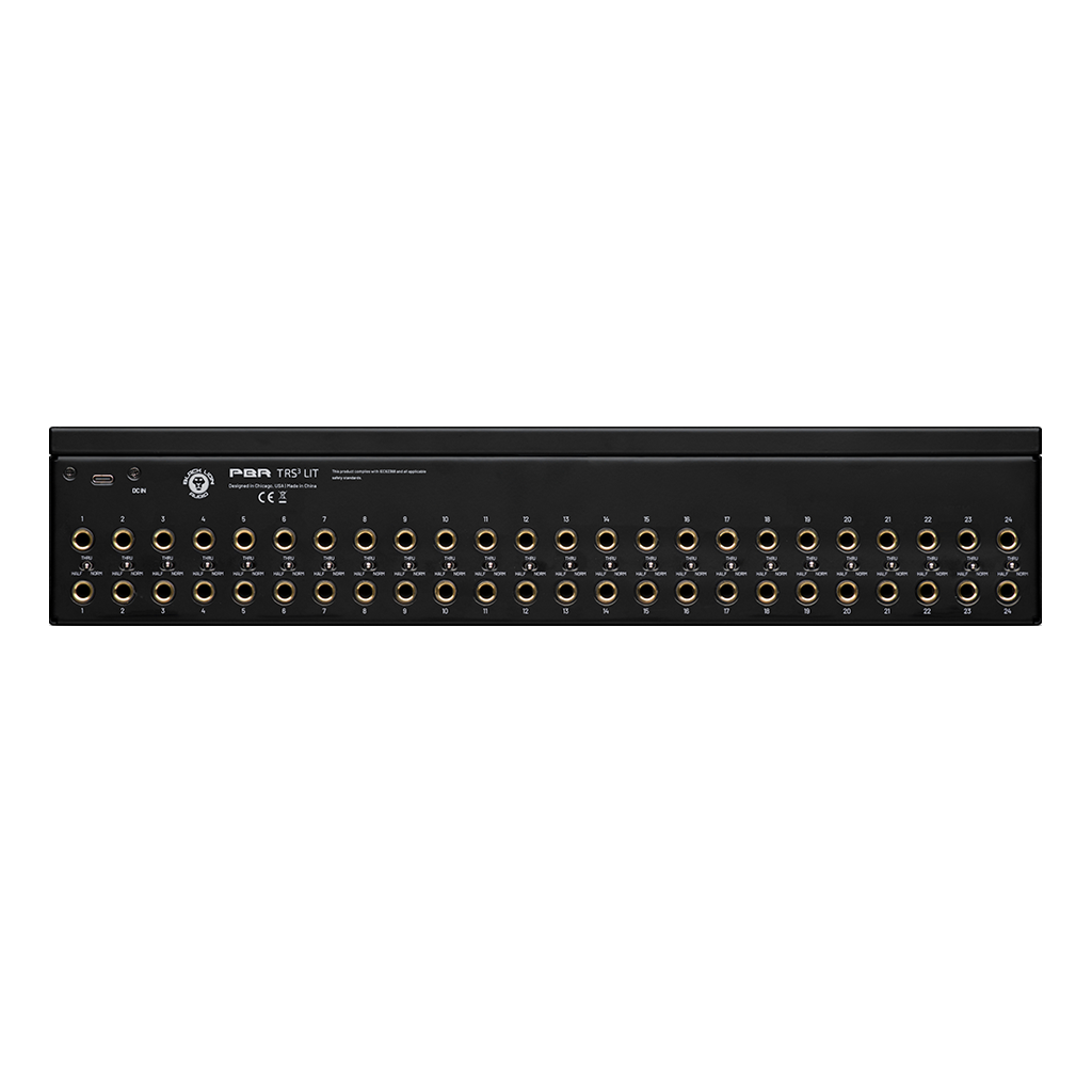 Black Lion Audio PBR TRS3-LIT 48-Point TRS Patchbay with Customisable LED Display