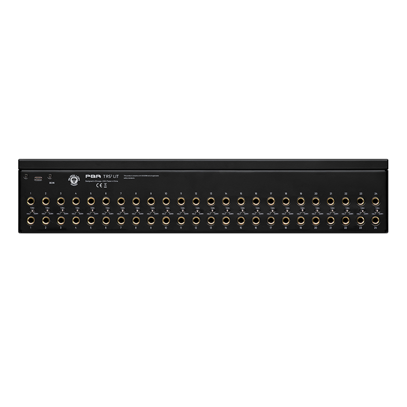 Black Lion Audio PBR TRS3-LIT 48-Point TRS Patchbay with Customisable LED Display
