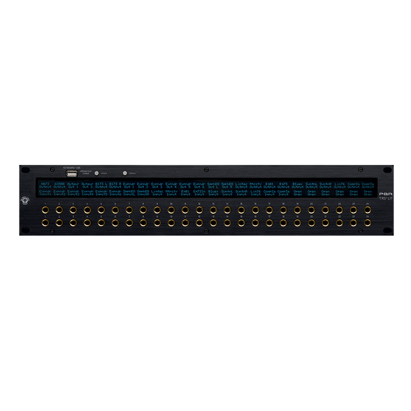 Black Lion Audio PBR TRS3-LIT 48-Point TRS Patchbay with Customisable LED Display