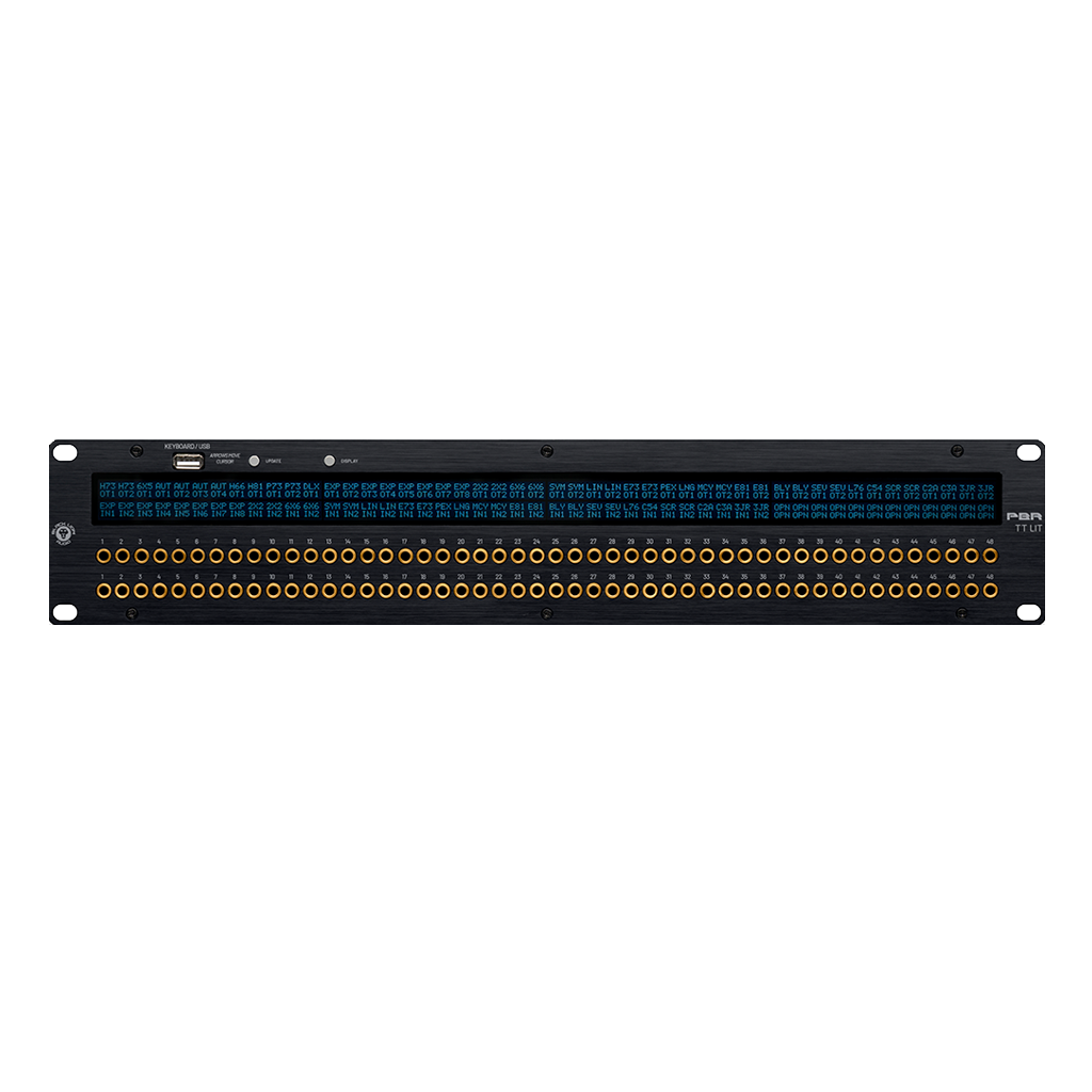 Black Lion Audio PBR TT-LIT 96-Point TT Patchbay with Customisable LED Display