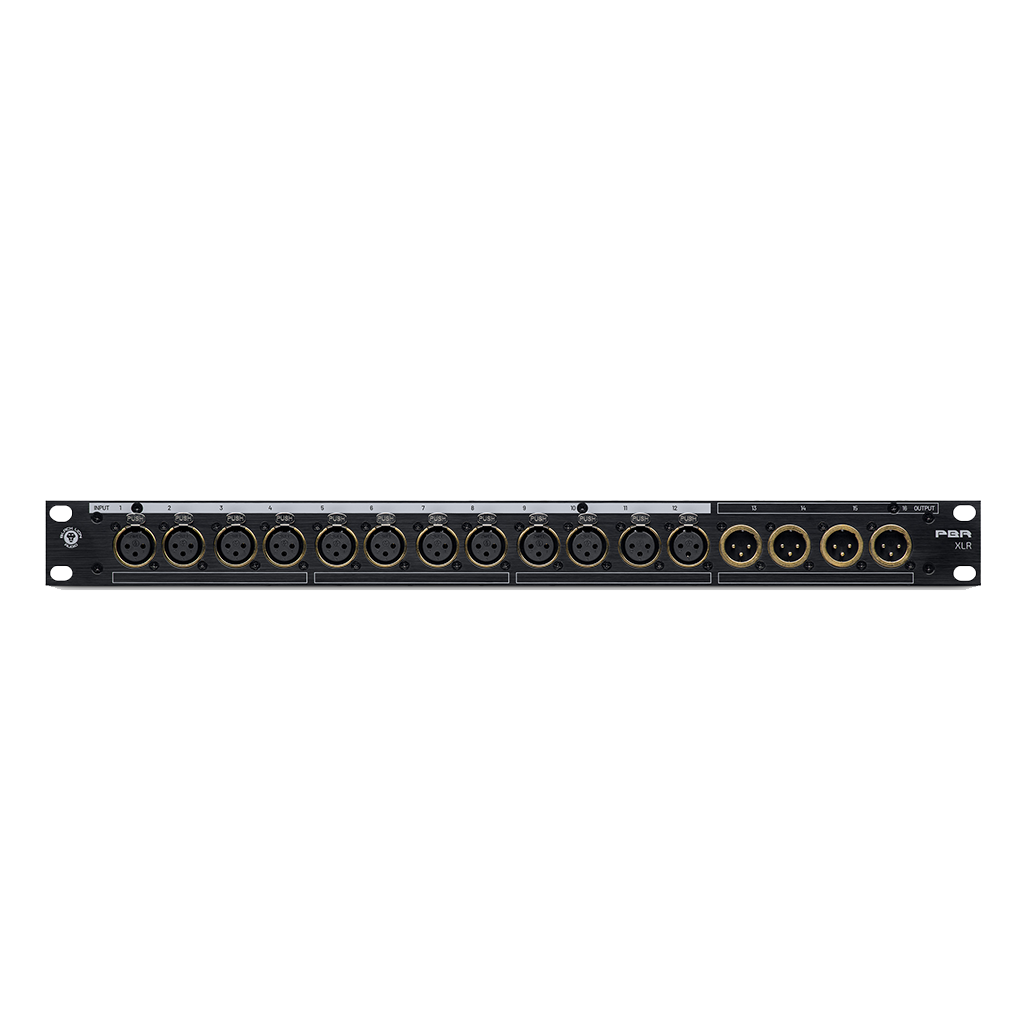 Black Lion Audio XLR 16-Point Gold Plated XLR Patchbay