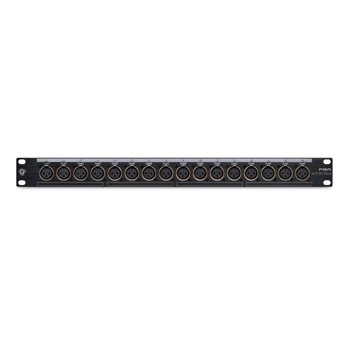 Black Lion Audio PBRXLR16FDSUB 16-Point Gold-Plated Female XLR/DB25 Patchbay