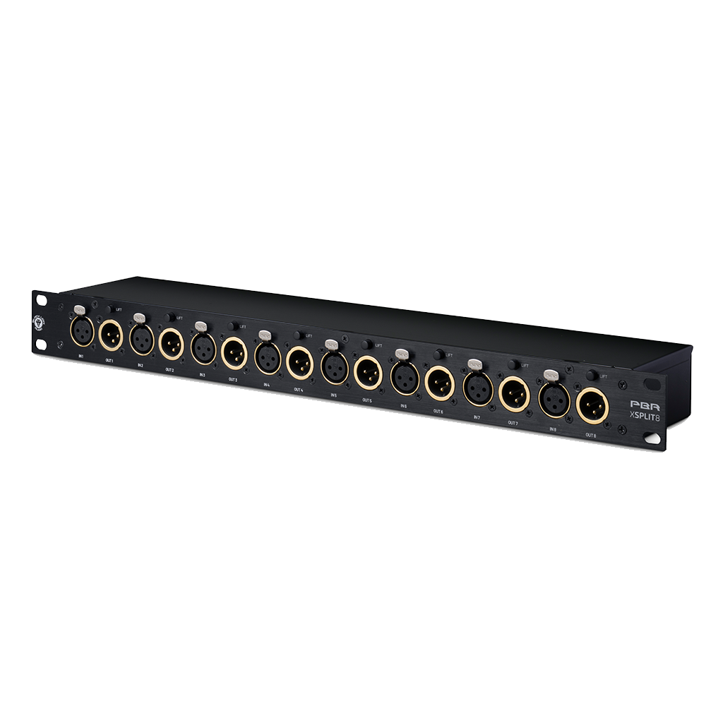Black Lion Audio PBR XSplit8 Passive XLR Splitter with Transformer-Isolated Outputs