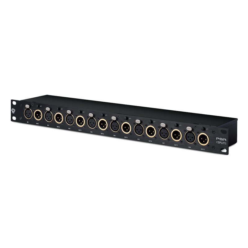 Black Lion Audio PBR XSplit8 Passive XLR Splitter with Transformer-Isolated Outputs