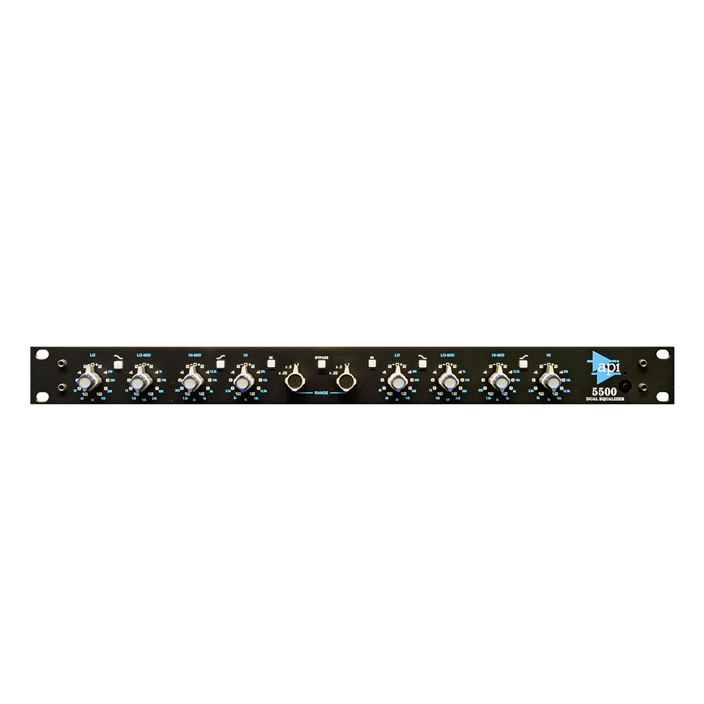 API 5500 Stereo/Dual Mono 550 EQs with Range Switch
