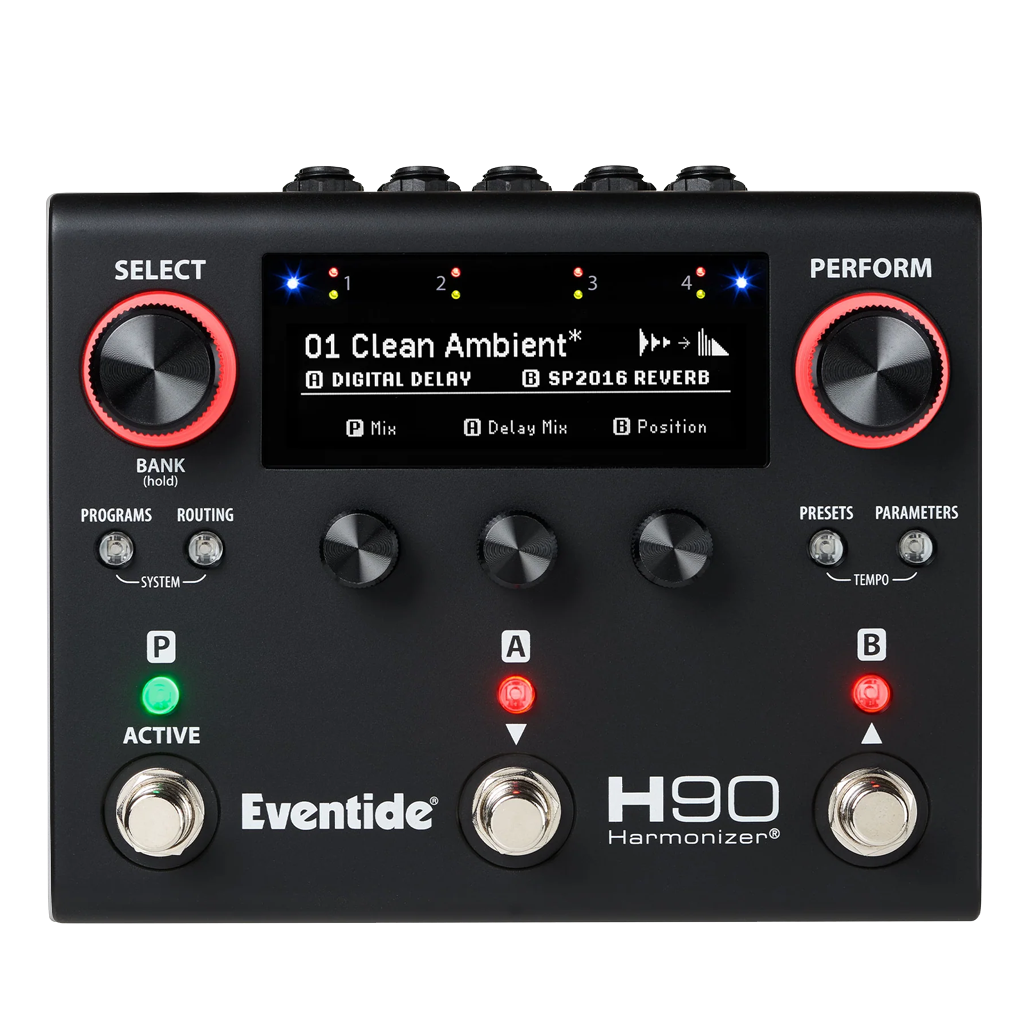 Eventide H90 Dark Premier Multi-FX Pedal with 62 Studio-Quality Effects & Flexible I/O Ltd Edition