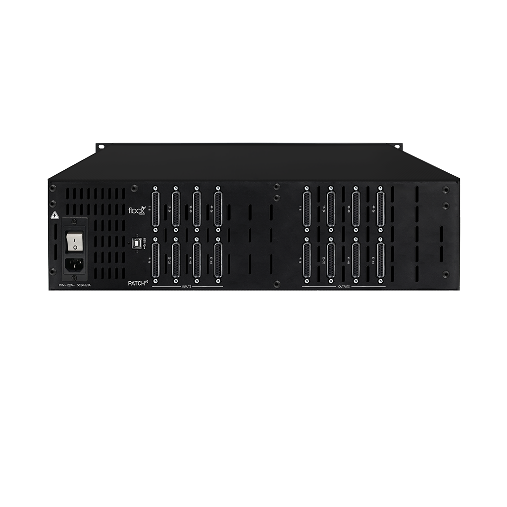 Flock Audio Patch VT - 128 Channel (64 x 64 Point) Digitally Controlled Analogue Patch Bay