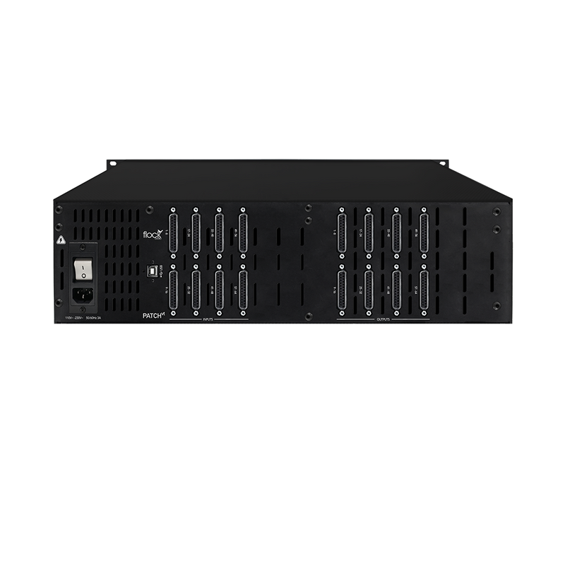 Flock Audio Patch VT - 128 Channel (64 x 64 Point) Digitally Controlled Analogue Patch Bay
