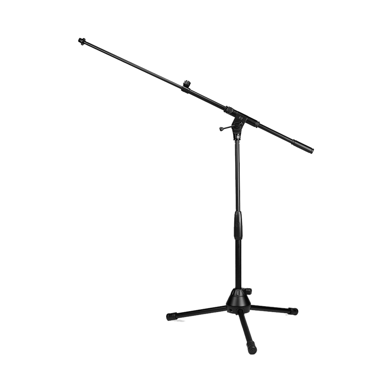 Gravity TMS 4232 B Touring Series Short Round Base Microphone Stand with 2-Point Adjustment Telescoping Boom
